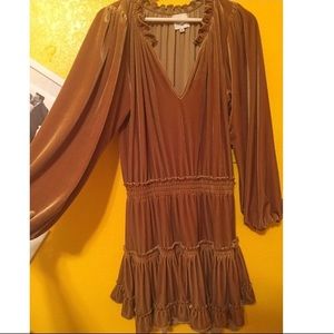 Vintage Frill Puff Sleeve Dress